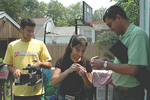 Students Working with Professor