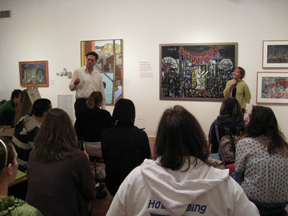 Students in Gallery