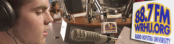 Radio station microphone student