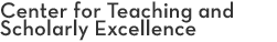 Center for Teaching and Scholarly Excellence