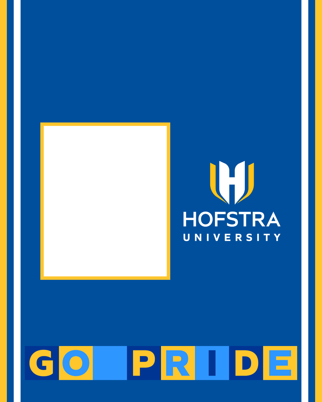 Portrait Blue with Go Pride