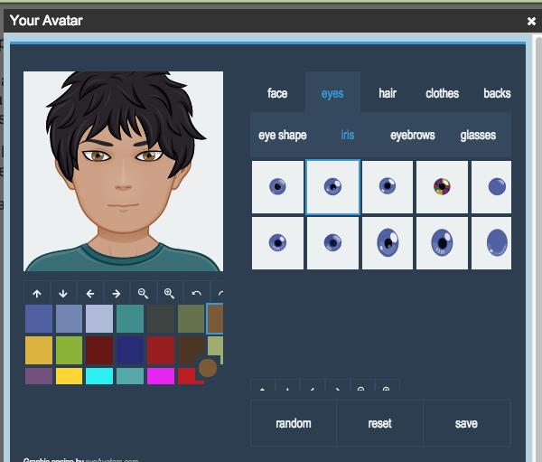 Youth create to learn to log in and create their avatar