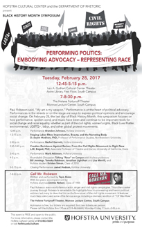 Performing Politics: Embodying Advocacy - Representing Race