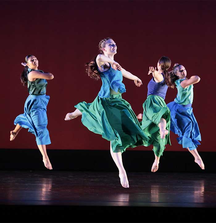 Four female dancers