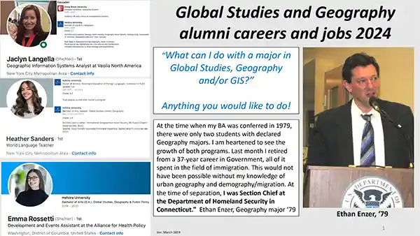 Global Studies and Geography alumni careers and jobs
