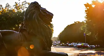 Hofstra Lion Statue