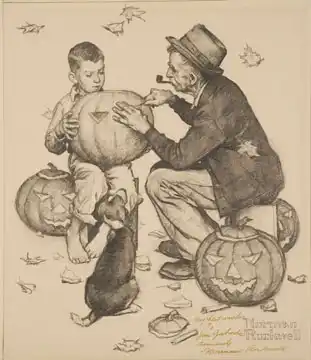 Study for Old Man and Boy: Halloween