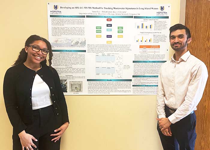 Students presenting research at the Long Island Natural History Conference