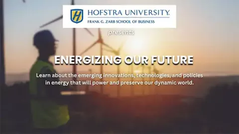 Energizing Our Future - Learn about the emerging innovations, technologies, and policies in energy that will power and preserve our dynamic world.