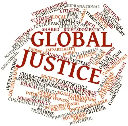 Global Justice word cloud